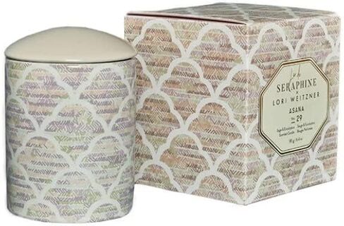 L'or de Seraphine Float Scented Candle - Essential Oil Candle for Home, Notes of Teakwood and Sandalwood, Sustainable Palm Wax, Clean, Long Lasting, Paraben-Free, 6.4oz in Saudi Arabia