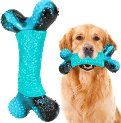 NOUGAT Dog Toys for Aggressive Chewers for Medium Large Durable Dog Chew Toys Milk Flavor Indestructible Dog Toy Long Lasting in Saudi Arabia