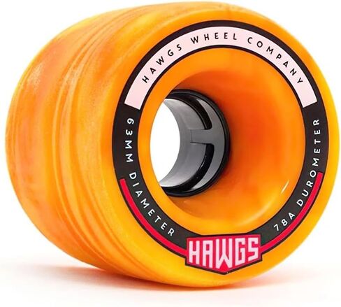 Landyachtz Longboards Chubby and Fatty Hawgs Crusier Skateboard Wheels, 60mm/63mm 78a in Saudi Arabia