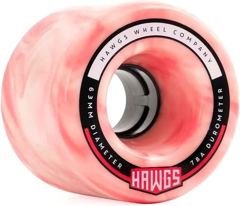 Landyachtz Longboards Chubby and Fatty Hawgs Crusier Skateboard Wheels, 60mm/63mm 78a in Saudi Arabia