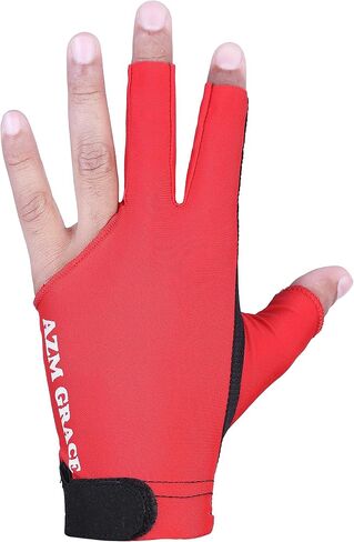 AZM 3 Fingers Pool Gloves Billiards Right Hand Shooters Snooker Cue Sport Glove Show Gloves for Women Men Billiard Shooters Carom Sports Accessories in Saudi Arabia