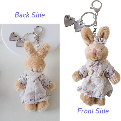 Plush Easter Bunny Keychain for Women Photo box Backpack Birthday Gift Baby Show Wedding Party Favors in Kuwait