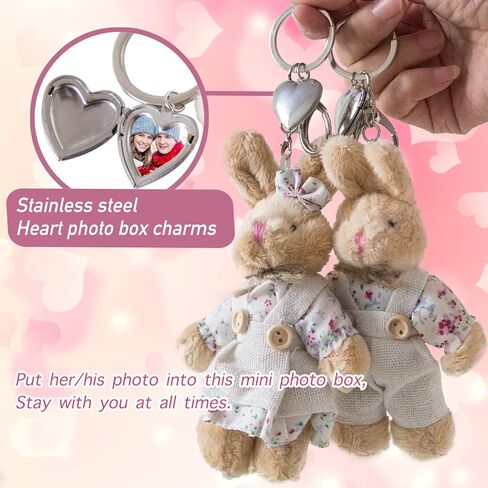 Plush Easter Bunny Keychain for Women Photo box Backpack Birthday Gift Baby Show Wedding Party Favors in Kuwait