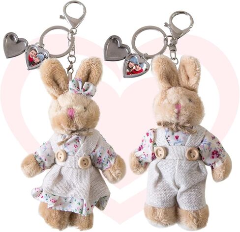 Plush Easter Bunny Keychain for Women Photo box Backpack Birthday Gift Baby Show Wedding Party Favors in Kuwait