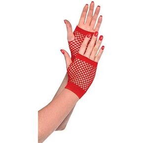 Amscan Unisex Adult Short Fishnet Gloves