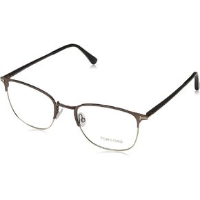 Tom Ford FT5453 Eyeglass Frames - Matte Dark Brown Frame, Matte Dark Brown Lenses, 52 FT545352049
