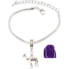 Camel Jewelry | Camel Stainless Steel Snake Chain Charm Bracelet