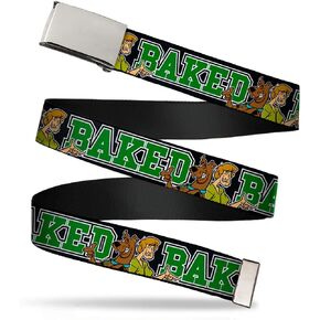 Buckle-Down Unisex-Adult's Web Belt Scooby Doo, Multicolor, 1.5" Wide-Fits up to 42" Pant Size