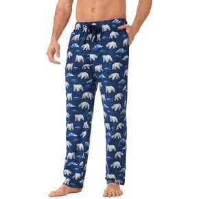 Cuddl Duds Sleepwear for Men Lighweight Microfleece Long Pajama Pant