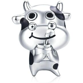 925 Sterling Silver Giraffe Charm Monkey Charm Cow Charm Dog Charm Crab Charm Animal Charm Pet Charm Birthday Charm for Pandora Charm Bracelet