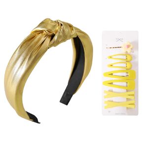 Women Sprinkles Headband Color Block Hairbands Wide Fashion Hair Hoops Thick Padded Girls Hair Accessories Blue a