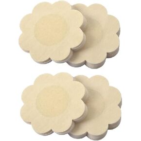 Nipple Pasties For Women Disposable Nipple Covers Adhesive Petals Bra Invisible Satin Breast Pasties Stickers