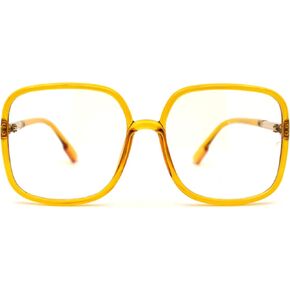 SA106 Womens 90s Oversize Rectangular Butterfly Clear Lens Eyeglasses