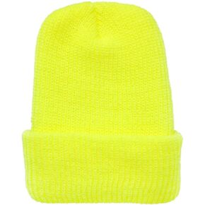 Made in USA, Acrylic Winter Watch Cap Long Cuff Folded Beanie