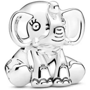 Pandora Ellie the Elephant Charm - Compatible Moments Bracelets - Jewelry for Women - Gift for Women in Your Life - Made with Sterling Silver, With Gift Box