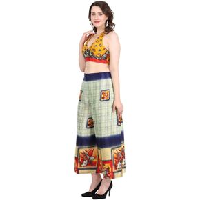 Wevez® Pack of 3 Bohemian Hippie Gypsy Print Casual Wrap Pants