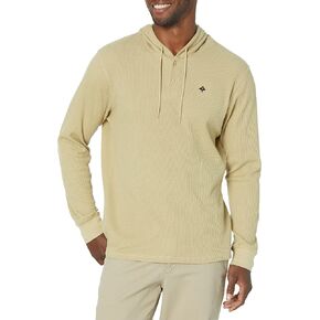 LRG Men's Sycamore Thermal Hooded Henley Shirt