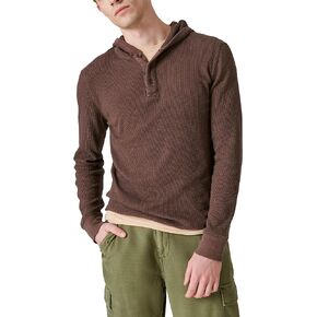 Lucky Brand Men's Garment Dye Thermal Hoodley