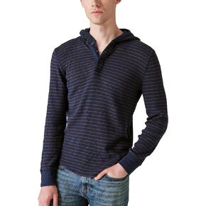 Lucky Brand Men's Garment Dye Thermal Hoodley