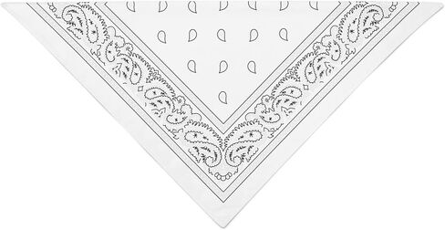 White Bandanas by Dozen 12 Pack for Women and Men in Saudi Arabia