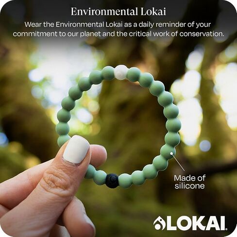 Lokai Bead Bracelets for Women & Men, The Cause Collection - Support Breast Cancer, Diabetes, Autism, & Alzheimer's Awareness - Animal Rescue & Mental Health Awareness Silicone Beaded Bracelet in Saudi Arabia