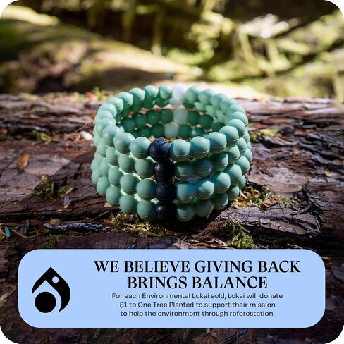 Lokai Bead Bracelets for Women & Men, The Cause Collection - Support Breast Cancer, Diabetes, Autism, & Alzheimer's Awareness - Animal Rescue & Mental Health Awareness Silicone Beaded Bracelet in Saudi Arabia