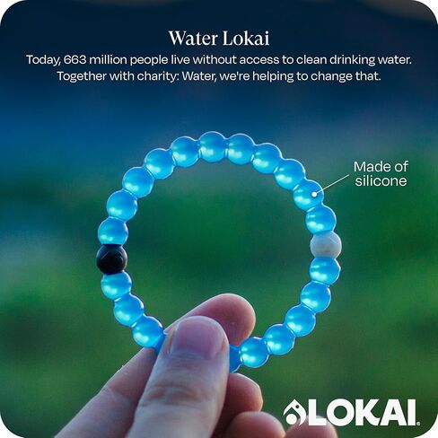 Lokai Bead Bracelets for Women & Men, The Cause Collection - Support Breast Cancer, Diabetes, Autism, & Alzheimer's Awareness - Animal Rescue & Mental Health Awareness Silicone Beaded Bracelet in Kuwait