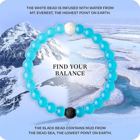 Lokai Bead Bracelets for Women & Men, The Cause Collection - Support Breast Cancer, Diabetes, Autism, & Alzheimer's Awareness - Animal Rescue & Mental Health Awareness Silicone Beaded Bracelet in Kuwait