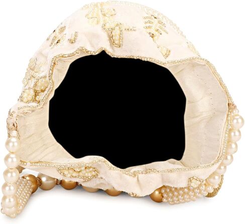 حقيبة هندي عرقية كلاتش حرير بوتلي باتوا مع هدية خرز للنساء in Kuwait