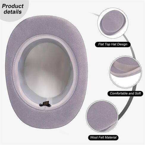 قبعة علوية من الصوف واللباد من بونتشوال جود، قبعة تنكرية طويلة بتصميم فيكتوري بطول 5 انش، هدايا للرجال لحفلات الرقص والكريسماس in Kuwait