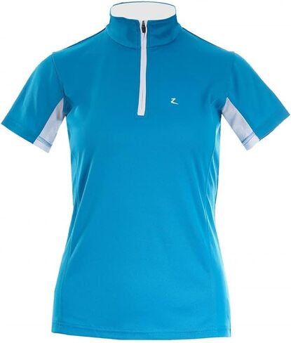HORZE Women's Trista Short Sleeved Technical Moisture-Wicking Equestrian Sun Shirt | Mesh Under-Sleeves, UV Protection in Saudi Arabia