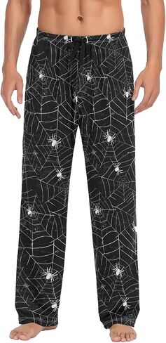 ALAZA Men's Pajama Pants Soft Long Sleep Pants Lounge Pajama Bottoms with Pockets in Saudi Arabia