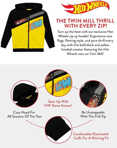 Boys Hoodie | Race Car Boys Zip Up Hoodie | 100% Cotton Kids Hoodie | Ages 3 To 13 Years in Saudi Arabia