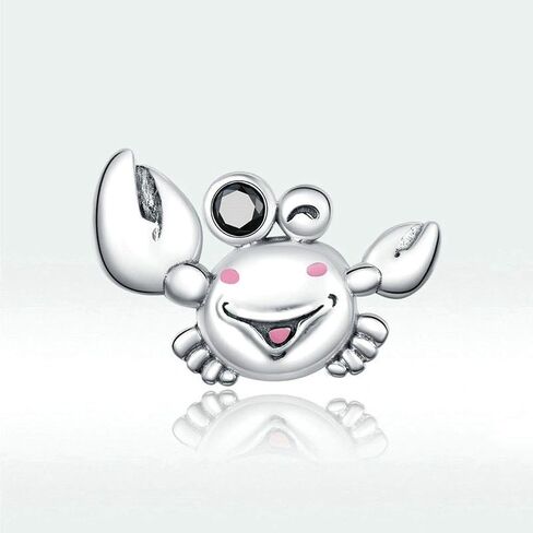 925 Sterling Silver Giraffe Charm Monkey Charm Cow Charm Dog Charm Crab Charm Animal Charm Pet Charm Birthday Charm for Pandora Charm Bracelet in Kuwait