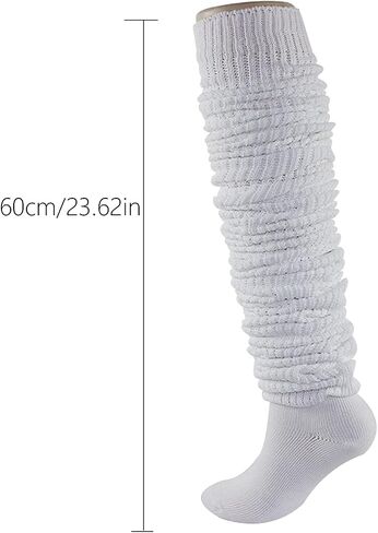 Loose Socks leg warmers goth Japanese Style Student Girl's Socks Multicolor Lolita Leg Warmer Bubble Slouch Cotton in Saudi Arabia