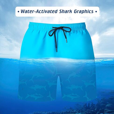 شورت سباحة رجالي من KPSUN سريع الجفاف، شورت سباحة مع بطانة للسباحة على الشاطئ in Kuwait