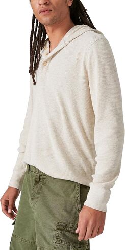 Lucky Brand Men's Garment Dye Thermal Hoodley in Saudi Arabia