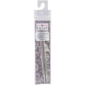 ChiaoGoo Needle Tips 5 inch (13cm) for Twist Red Lace Interchangeable Set Size US 9 (5.5mm) 7505-9