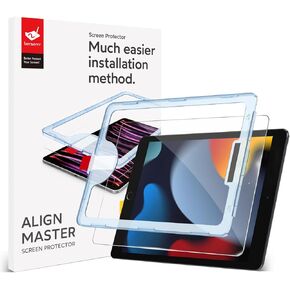 bersem Screen Protector Compatible with iPad Air 11 Inch 2024 (M2), Tempered Glass, Ultra Clear, Anti-Scratch, Case Friendly, EZ Kit, 1 Pack