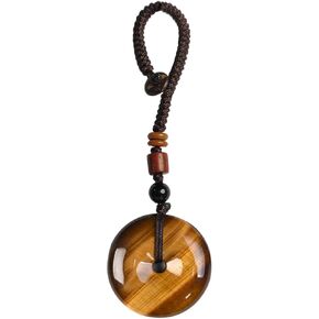 Lucky Donut Good Luck Keychain for Women with Openable Knot, Handmade Jade Lucky Charms Meaning Safe and Good Luck in Kuwait