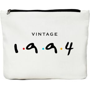JIUWEIHU 60th Birthday Gifts for Women, 60th Birthday Decorations Present - Best 60 Year Old Birthday Gift Ideas for Sisters, Friend, Coworker, Grandma, Mom, Boss - 1964 Vintage Makeup Bag