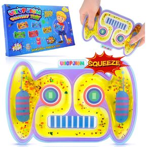 Autism Sensory Liquid Toy Easter Basket Stuffers for Kids Boys, ADHD Autistic Quiet Airplane Travel Toys, Cool Squishy Fidget Tube Stress Relief Toy for Classroom, Valentine's Day Gift for Kids