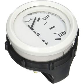 FARIA BEEDE 13123 Dress Trim Gauge (Johnson/Evinrude/Suzuki Outboard) - 2, White, Black