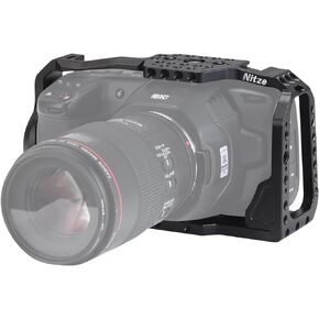 Nitze BMPCC 6K Cage/BMPCC 4K Cage for Blackmagic Design Pocket Cinema Camera 4K / 6K, Full Cage Half Cage Interchangeable - TP-B6K