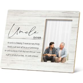 Uncle Definition Picture Frame,Best Uncle Gifts 10×8 inch Tabletop Photo Frame Frames for Father's Day Birthday,Uncle Gifts from Niece Nephew,Thank You Gifts for Uncle