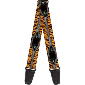 Buckle-Down Guitar Strap Tiger Eyes 2 Inches Wide