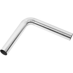 X AUTOHAUX 90 Degree Bend 2" OD Car DIY Custom Mandrel Exhaust Pipe 2 Inch Tube Pipe 12.99 Inch End to End T304 Stainless Steel Universal Fit