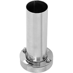 Tomotato Universal Car Exhaust Muffler Tip, Adjustable Stainless Steel Round Exhaust Muffler Tip Silencer, 3 Sizes(3.5inch)
