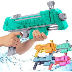 مسدس AquaStriker (وردي) - أداة مسدس مياه مزحة مع حركة إطلاق جانبية قابلة للتعديل للنكات العملية - مسدس مياه هفوة للأطفال من عمر 8 إلى 12 عامًا بمدى 20 بوصة