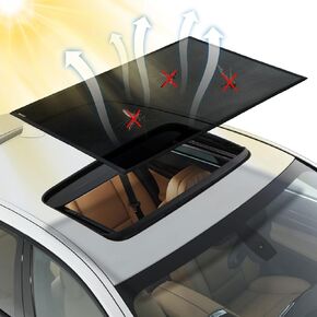 فتحة سقف شمسية، IC ICLOVER Universal Car Moon Roof Mesh غطاء حماية من الأشعة فوق البنفسجية، تركيب مغناطيسي سريع، إطلاق الحرارة والتهوية لتخييم السيارة، وقوف السيارات في الرحلات، التخييم طوال الليل in Kuwait